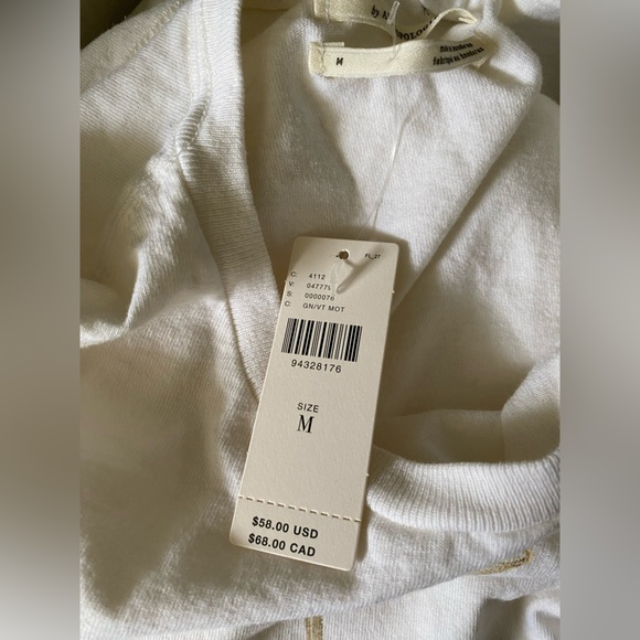 By Anthropologie Cocktail Hour Graphic Tee size M blue NEW - Picture 6 of 9